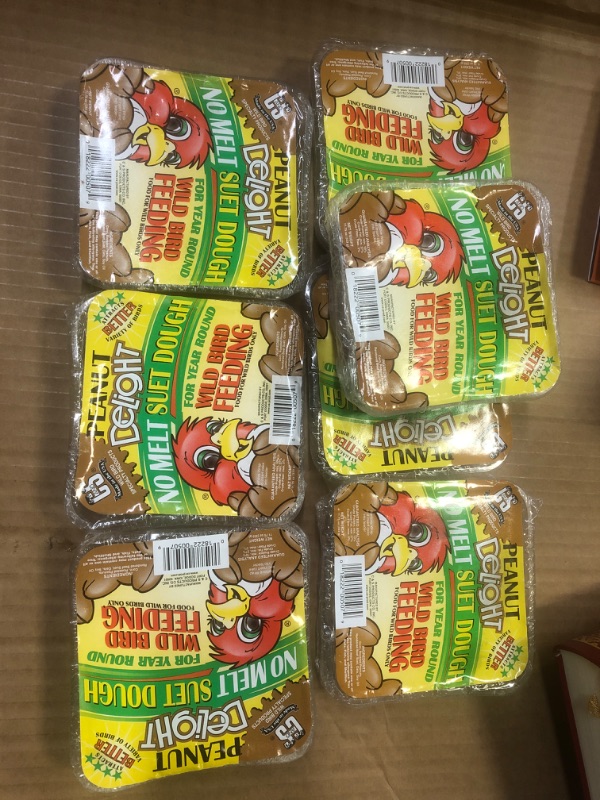 Photo 1 of 7pcs C & S Food for Wild Birds, Suet Dough, No Melt, Peanut Delight - 11.75 oz