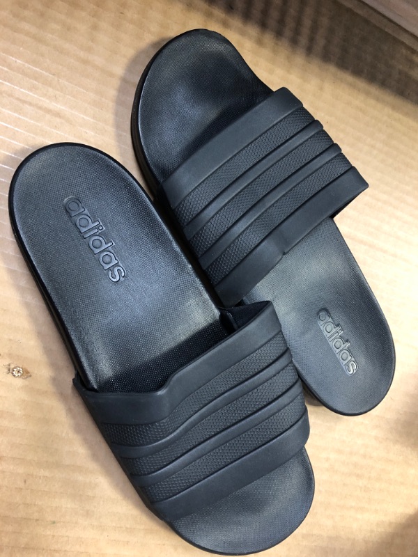 Photo 2 of adidas Men's Adilette Comfort Slides Sandal 10 Core Black