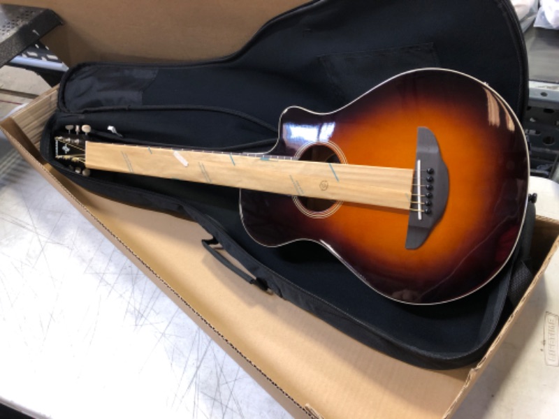 Photo 2 of Yamaha APXT2 3/4 Thinline Acoustic-Electric Cutaway Guitar Old Violin Sunburst