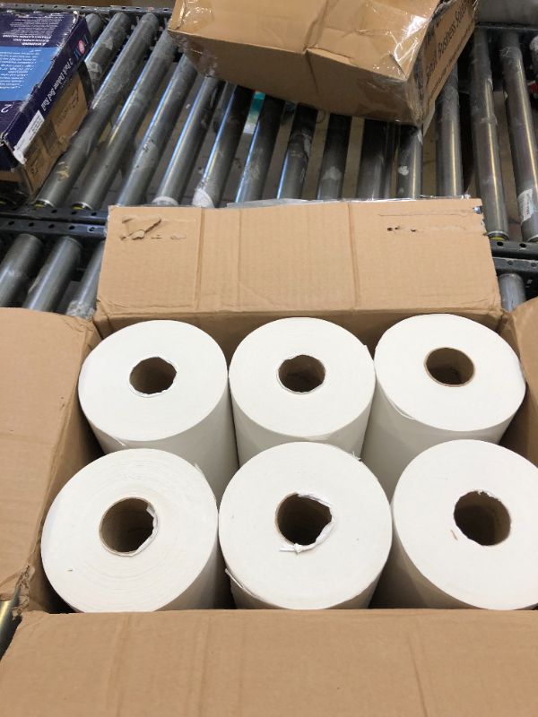 Photo 1 of 9' white paper towel rolls ( 6 rolls ) 