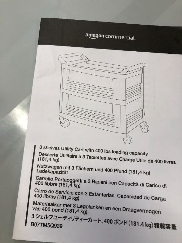 Photo 1 of AMAZON COMMERCIAL 3 SHELF UTILITY 