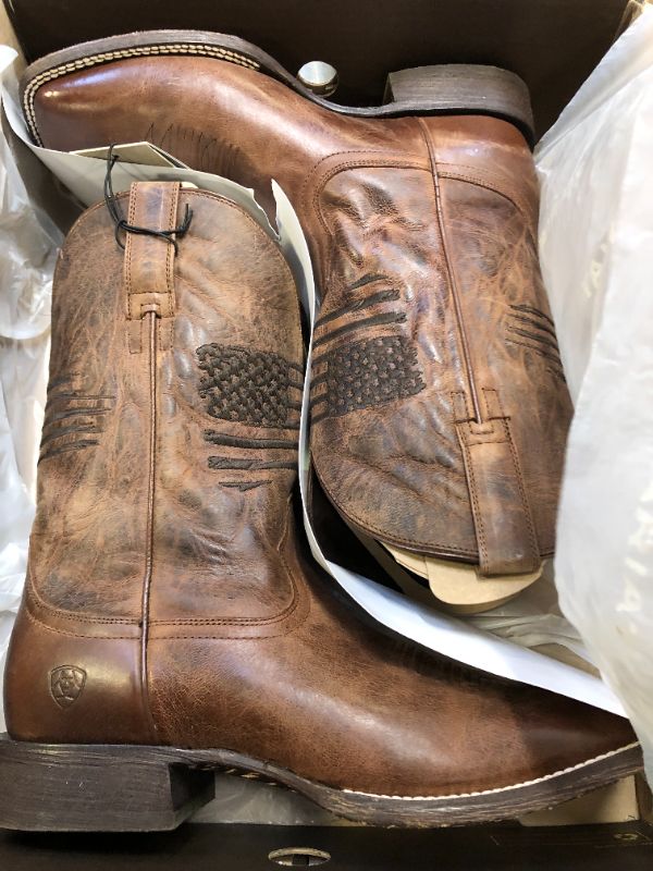 Photo 2 of ARIAT Men's Circuit Patriot Western Boot 10.5 Weathered Tan