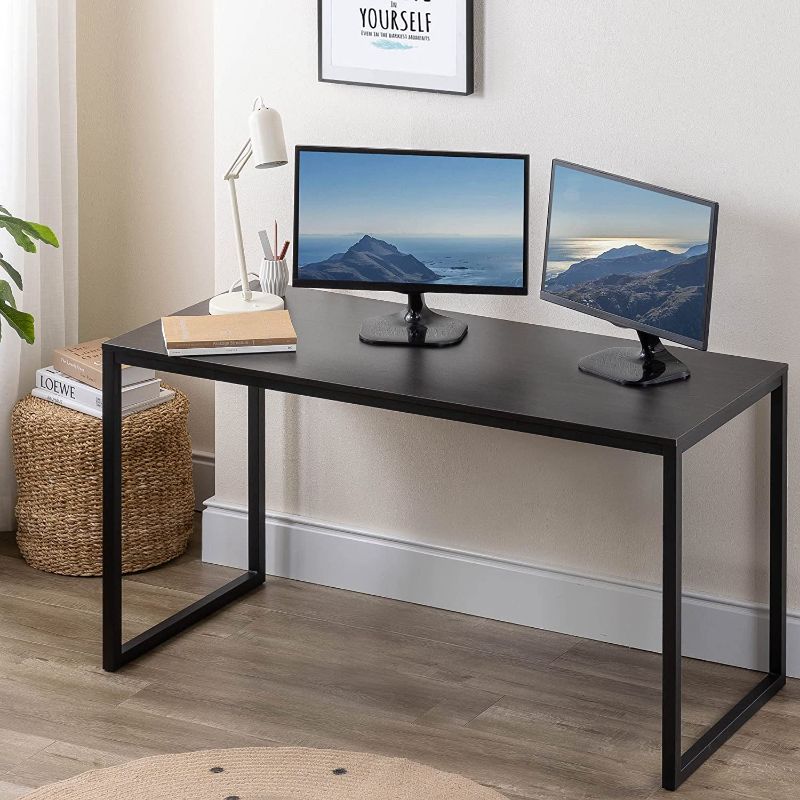 Photo 1 of ZINUS Jennifer 55 Inch Black Frame Desk / Computer Workstation / Office Desk / Easy Assembly, Deep Espresso
