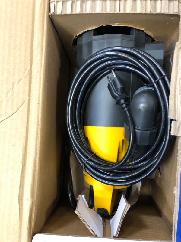 Photo 2 of Acquaer 1HP Submersible Sump Pump 4948GPH Drain Pump with Automatic Float Switch, Remove Clean/Dirty Water for Basement, Hot Tub, Pool, Garden Pond 1 HP