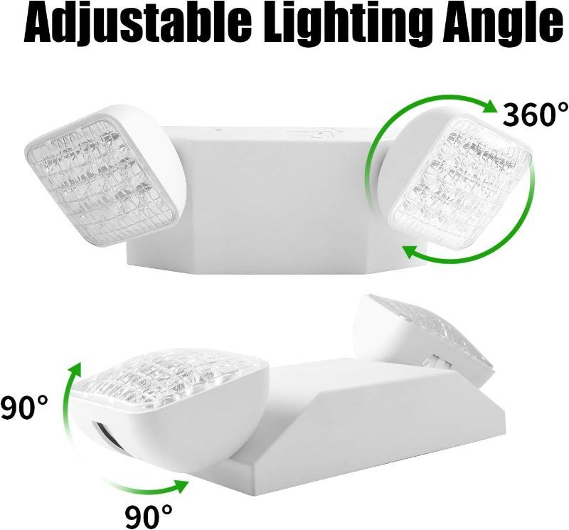 Photo 1 of AKT LIGHTING Commercial Emergency Light, Back-up Battery Emergency Exit Lighting Fixtures