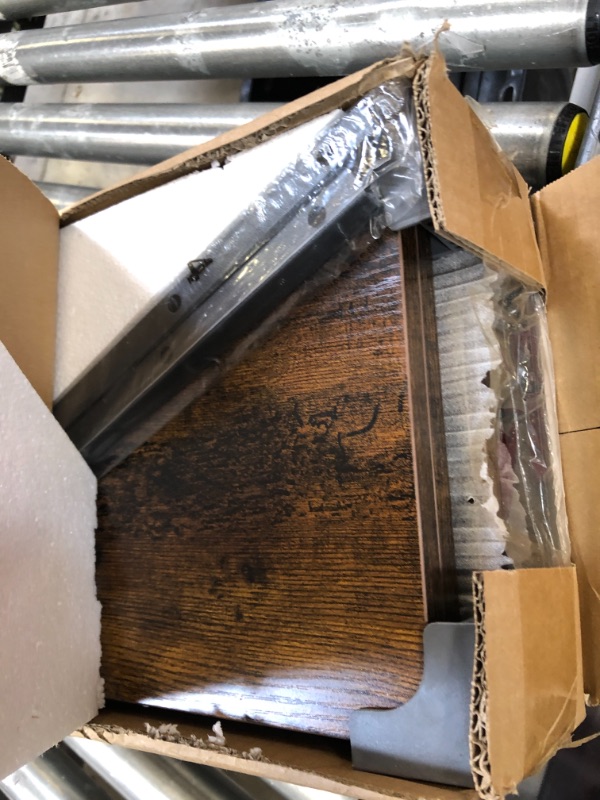 Photo 1 of HOOBRO 29.5 Inches Console Table, Narrow Entryway Table with Shelves, Small Sofa Table, Side Table, Display Table, for Hallway, Living Room, Bedroom, Foyer, Rustic Brown and Black BF22XG01