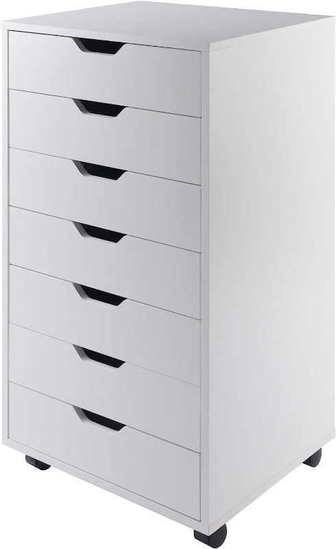 Photo 1 of Winsome Halifax Storage/Organization, 7 drawer, White
