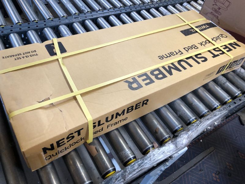 Photo 1 of (FACTORY SEALED)UrbanLab NEST Slumber Metal Platform Twin XL Size Bed Frame | QuickLock Ready in 5 Min | Quiet & Sturdy | 14 Inch Mattress Foundation | No Box Spring Needed | Non-Slip & Easy Assembly