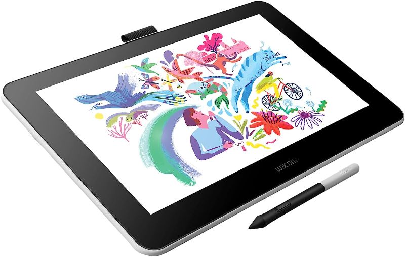 Photo 1 of Wacom One HD Creative Pen Display, Drawing Tablet With Screen, 13.3" Graphics Monitor; includes Training & Software, works with Mac, PC & Chromebook, photo/video editing, drawing, design, & education
