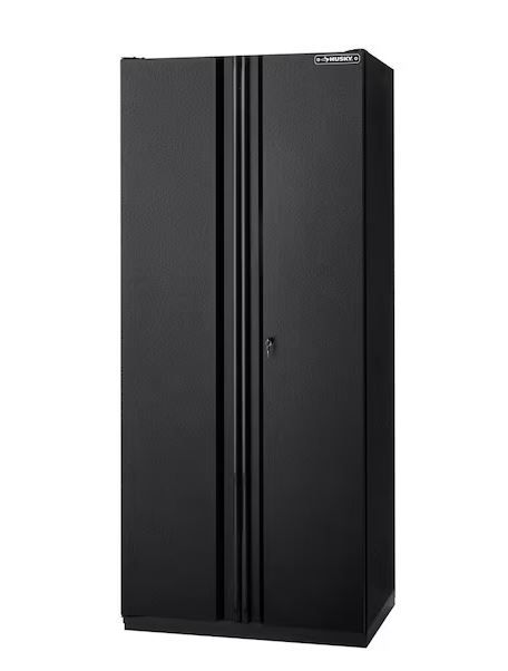 Photo 1 of ***FACTORY SEALED***Pro Duty Welded 20-Gauge Steel Freestanding Garage Cabinet in Black LINE-X (36 in. W x 81 in. H x 24 in. D)
