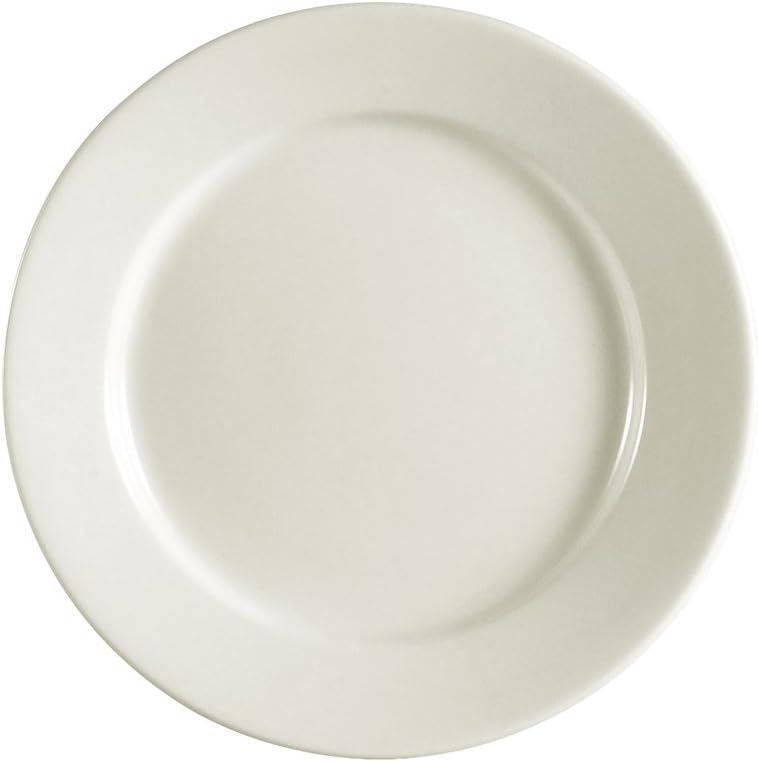 Photo 1 of  Stoneware Round Plate, American White, Box of 36
