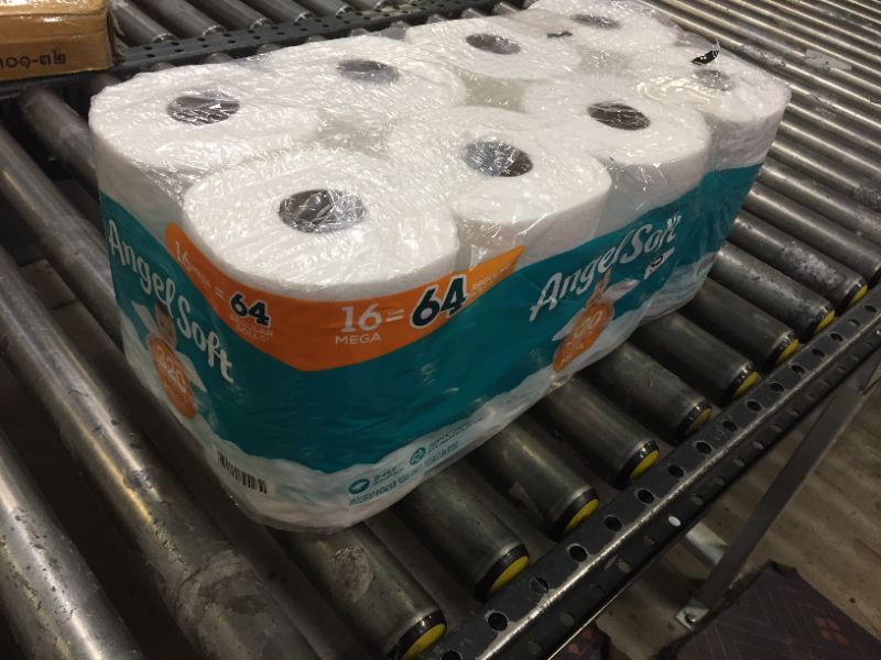 Photo 2 of Angel Soft® Toilet Paper, 16 Mega Rolls = 64 Regular Rolls, 2-Ply Bath Tissue