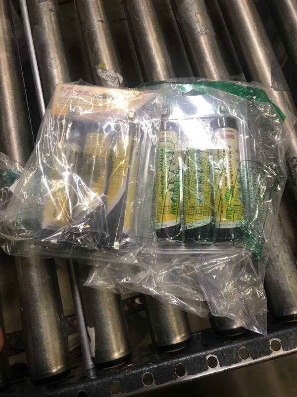 Photo 1 of LUMAX LX-1901 Amber Multi-Purpose Lithium Grease Cartridge – oz. Pack of 6. Heavy-Duty, Lithium-Base Grease is Ideal for Most Agricultural, Automotive and Industrial Applications.