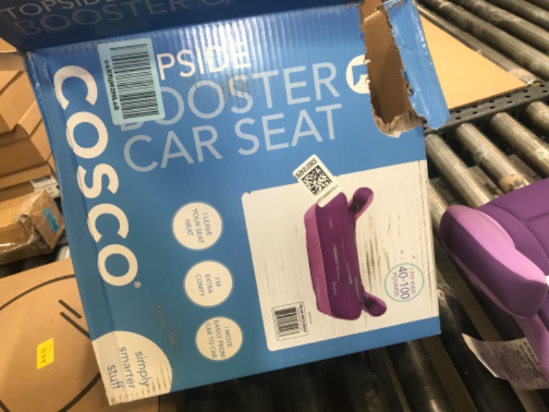 Photo 1 of Cosco Topside Child Safe Belt Positioned Backless Booster Car Seat, Purple Grape