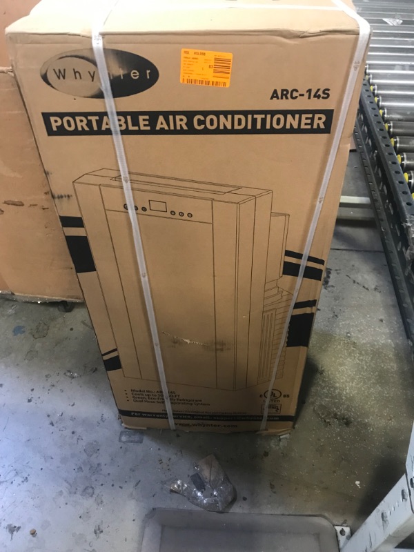 Photo 2 of ***factory sealed****Whynter ARC-14S 14,000 BTU Dual Hose Portable Air Conditioner with Dehumidifier and Fan for Rooms Up to 500 Square Feet, Includes Activated Carbon Filter & Storage Bag, Platinum/Black, AC Unit Only