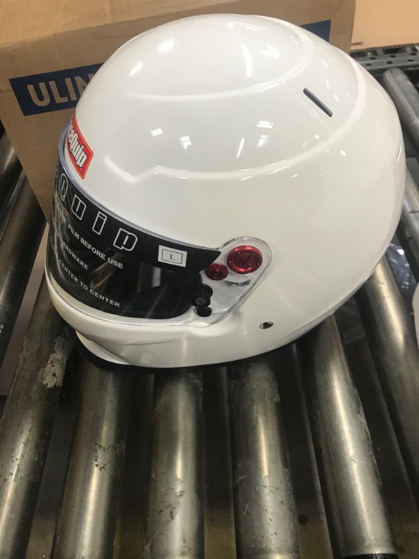 Photo 4 of RaceQuip Full Face Helmet PRO20 Series Snell SA2020 Rated Gloss White Large 276115