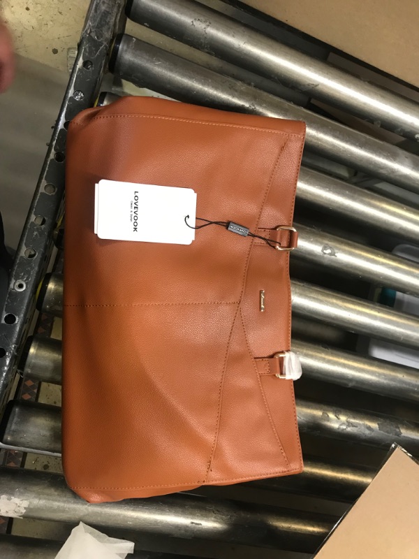 Photo 3 of ****SIMILAR ITEM*****LOVEVOOK Laptop Bag for Women, 15.6 inch Laptop Tote Work Bags with USB Charging Port, Vintage Leather Computer Bag
