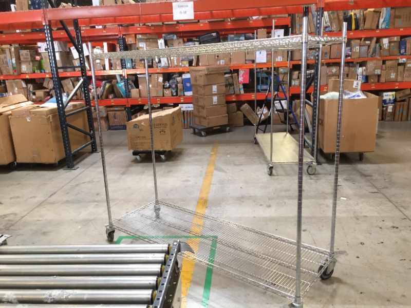 Photo 1 of  72x24x69in tall 2 tier rolling cart
