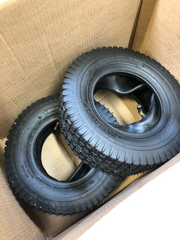 Photo 2 of (2-Set) AR-PRO Exact Replacement 12x5.00-6" Tire and Inner Tube Sets for Razor Dirt Quad Versions 19+ - Compatible with Go-Karts, Lawn Mowers, and More - Quality Inner Tubes with Bent Valve Stems