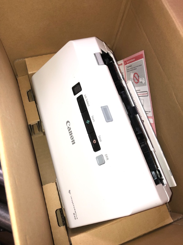 Photo 2 of Canon imageFORMULA R40 Office Document Scanner For PC and Mac, Color Duplex Scanning, Easy Setup For Office Or Home Use, Includes Scanning Software R40 Document Scanner