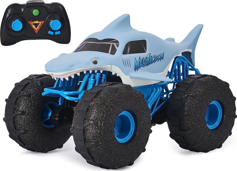 Photo 1 of Megalodon Storm All-Terrain Remote Control Monster Truck Toy Vehicle, 1:15 Scale
MISSING REMOTE, DIRTY***************