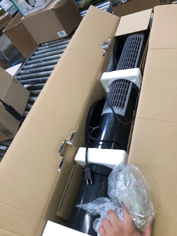 Photo 1 of Grelife 36'' Tower Fan with Remote, 75° Oscillating Fan, Bladeless Fan with 3 Modes, 3 Speeds, LED Display with Auto Off, Quiet Cooling Fan with 12H Timer for Bedroom Living Room Office, Black
