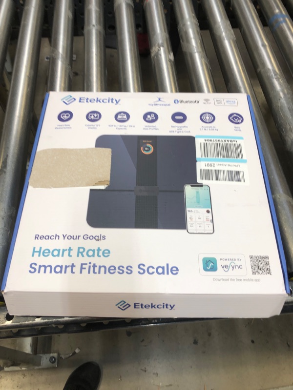 Photo 2 of Etekcity Smart WiFi Body Fat Scale, FSA HSA Approved Accurate Digital Bluetooth Scale for Body Weight, Plus Health Compositon BMI, Water, Pregnancy & Baby Mode, 400 lb Black Advanced