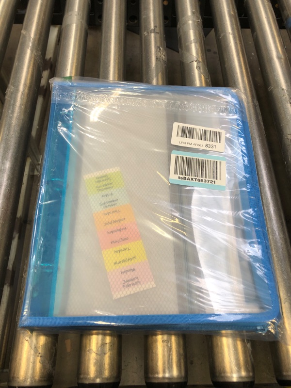 Photo 2 of C-Line Expanding File Zippered Binder, Blue, 2" x 11" x 13 1/2"