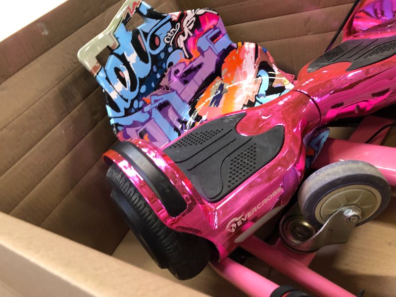 Photo 2 of girls hoverboard plus accessories (unable to test if item is functional ) 