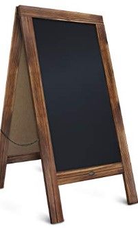 Photo 1 of HBCY Creations Rustic Magnetic A-Frame Chalkboard Sign / Extra Large 40 x 20 Free Standing Chalkboard Easel 