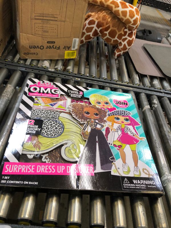 Photo 2 of LOL Surprise OMG Surprise Dress Up Designer Kit by Horizon Group USA, Mix & Match Stickers & Gemstones to Create Trendy Looks on 3 Life-Sized Dolls. Includes 12 Surprise Accessory Packs & More Jumbo Dress Up Dolls