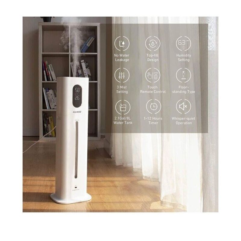 Photo 1 of Ailinke Floor Standing Water Circulation Ultrasonic Humidifier 8L  * NO REMOTE* 