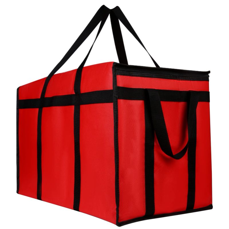 Photo 1 of  Red Insulated Food Delivery Bag (24W x 15H x 14D? 