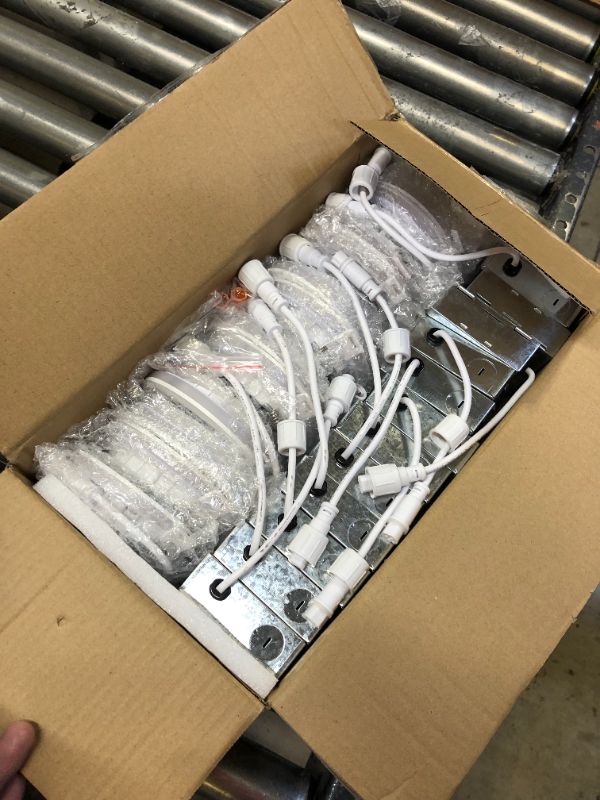 Photo 1 of 12 Pack 4 Inch 5CCT LED Can Lights with Night Light, CRI90, 850lm, 11W=80W, Baffle Trim, 2700K/3000K/3500K/4000K/5000K Selectable, Install in Can
