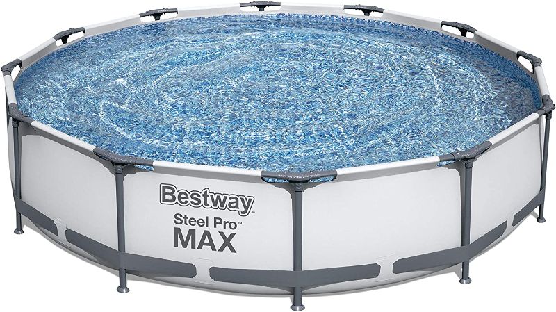 Photo 1 of Bestway 56417 Steel Pro Above Ground, 12ft x 30 Inch | Frame Swimming Pool with Filter Pump
