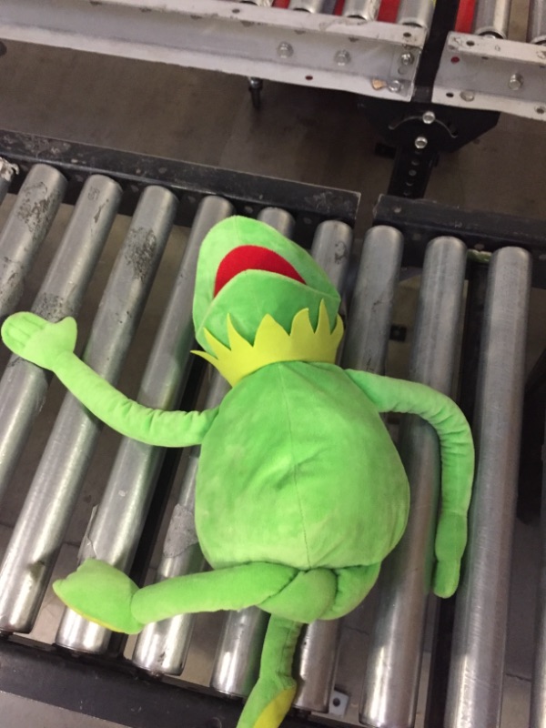 Photo 2 of Kermit Frog Hand Puppet, Frog Plush,The Muppets Show, Soft Frog Puppet Doll Suitable for Role Play -Green, 24 Inches -------- NEEDS CLEANING