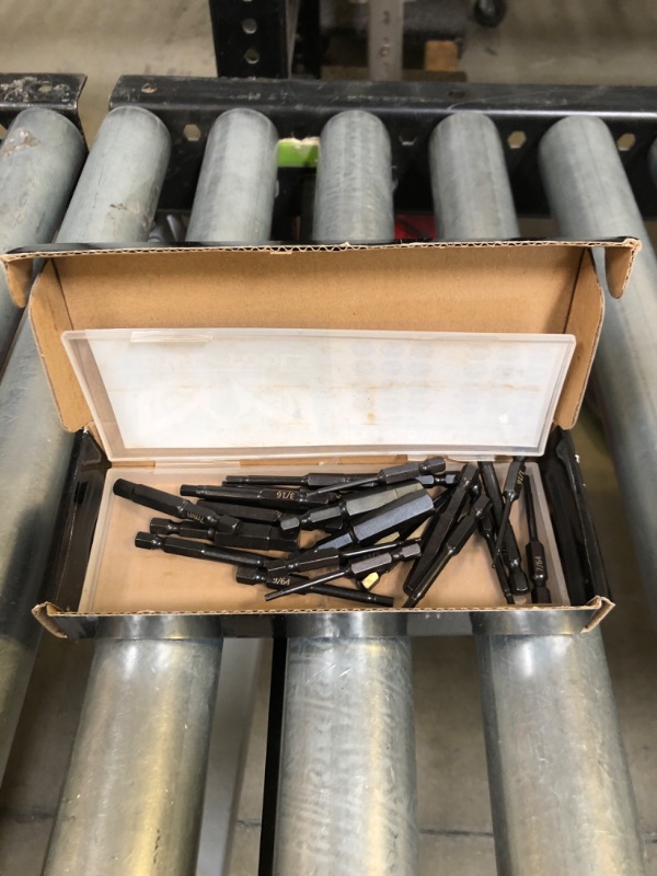 Photo 2 of 24 Pack Hex Bit Allen Wrench Drill Bit Set (Metric & SAE Sizes - Magnetic Tipped) - Hardened CR-MO Steel Hexagonal Bits - Perfect Replacement For Allen Wrenches & Hex Keys - 2.3" Long with 1/4" Shafts Hex Head 24 Pack