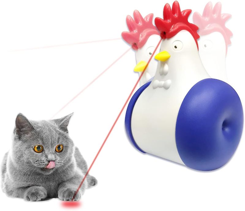 Photo 1 of Cat Laser Toy, Electric Random Rotating Laser Pointer Cat Toy, Interactive Kitten Fun Psychological Physical Exercise Kitten Toys (Style 3)
