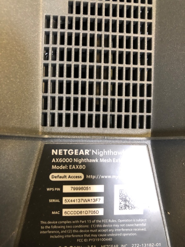 Photo 3 of NETGEAR Nighthawk WiFi 6 Mesh Range Extender EAX80 - Add up to 2,500 sq. ft. and 30+ devices with AX6000 Dual-Band Wireless Signal Booster & Repeater (up to 6Gbps speed), plus Smart Roaming 6 Gbps, WiFi 6 | Tower