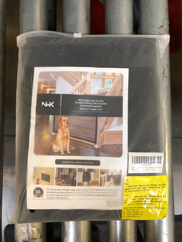 Photo 2 of NWK Magic Pet Gate for The House Stairs Providing a Safe Enclosure for Pets to Play and Rest, 12 Hooks (30'' X 43'')