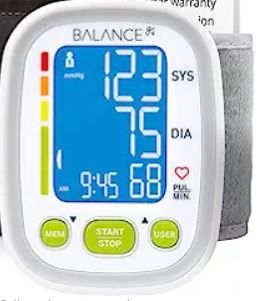 Photo 1 of Balance Blood Pressure Monitor Wrist