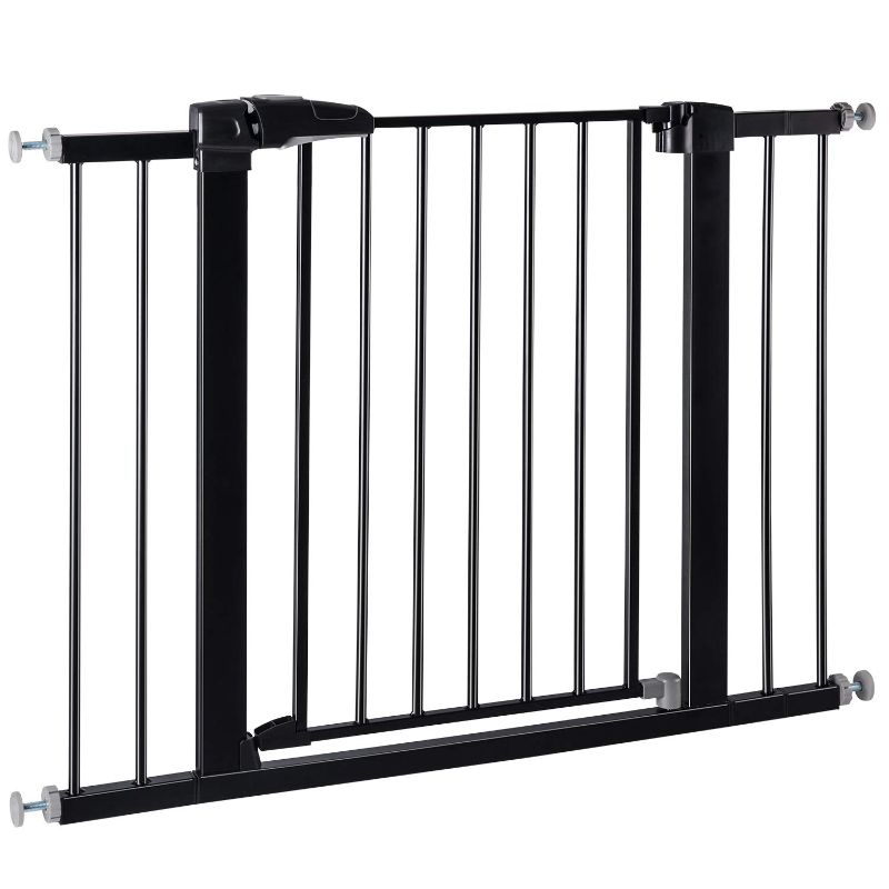 Photo 1 of Babelio Baby Gate for Doorways and Stairs, 26-40 inches Dog/Puppy Gate, Easy Install, Pressure Mounted, No Drilling, fits for Narrow and Wide Doorways, Safety Gate w/Door for Child and Pets  26-40 Inch (Pack of 1)