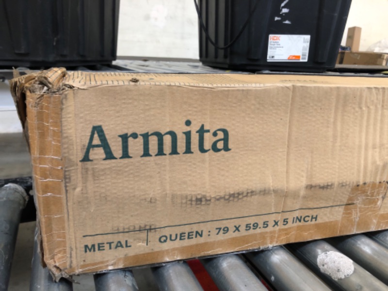 Photo 1 of ZINUS 5 Inch Metal Smart Box Spring / Mattress Foundation / Strong Metal Frame / Easy Assembly, Queen Queen Original Smart Box Spring