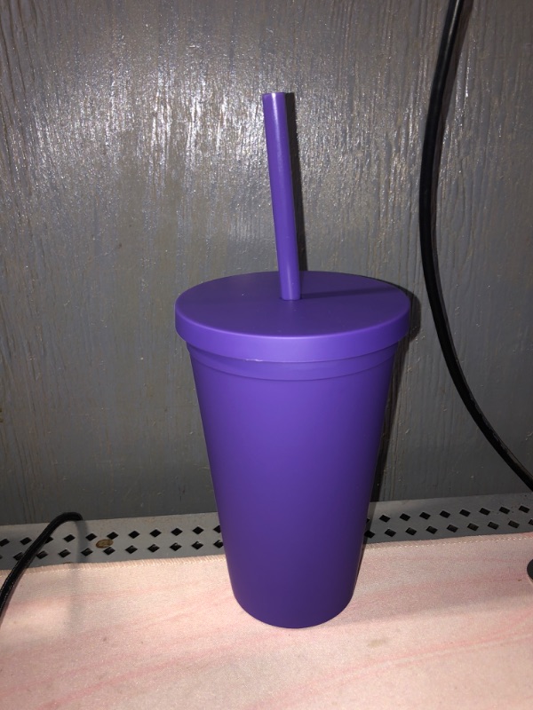 Photo 1 of 16 oz Tumblr with straw