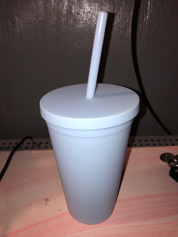 Photo 1 of 16 oz Tumblr with straw