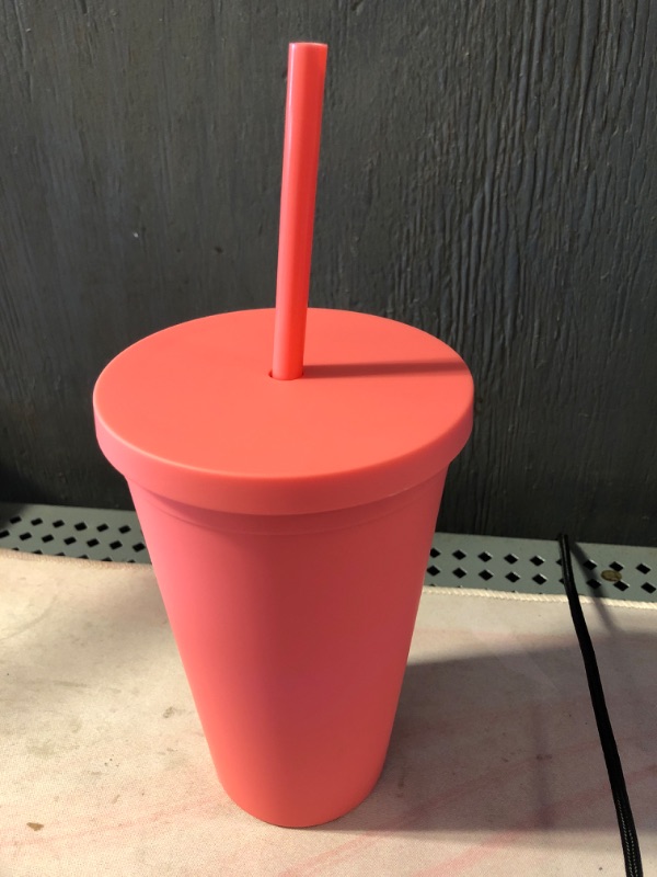 Photo 1 of 16 oz Tumblr with straw