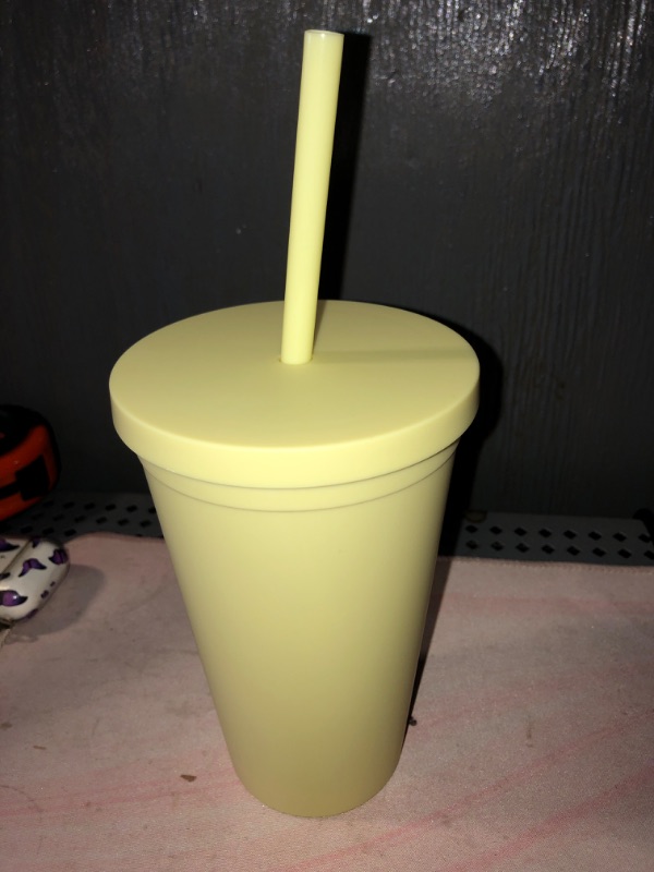 Photo 1 of 16 oz Tumblr with straw