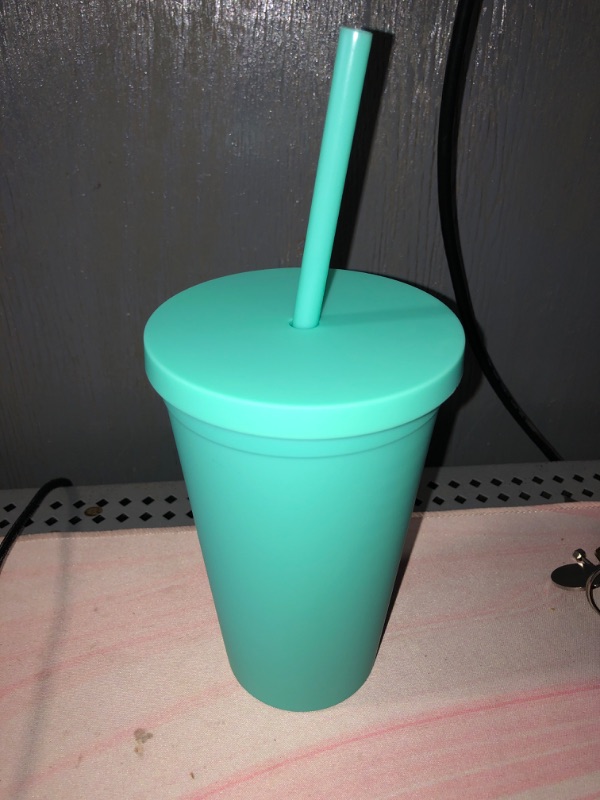 Photo 1 of 16 oz Tumblr with straw