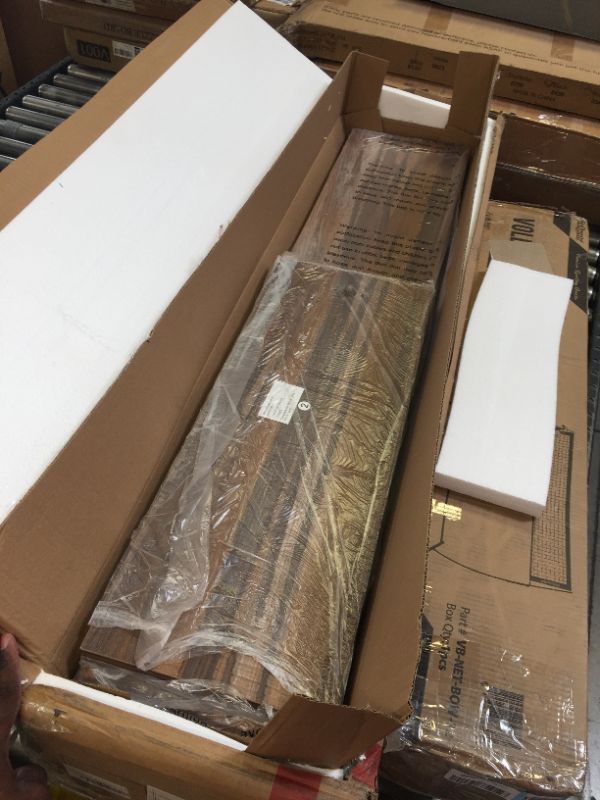 Photo 1 of HOMISSUE Industrial Bookshelf 5-Tier Open Wall Mount Ladder Bookshelf, Modern Bookcase with Metal Frame and Wood for Home Office , Wall Mounted Industrial Iron Pipe Shelf, Oak Brown Oak Brown 5-Tier