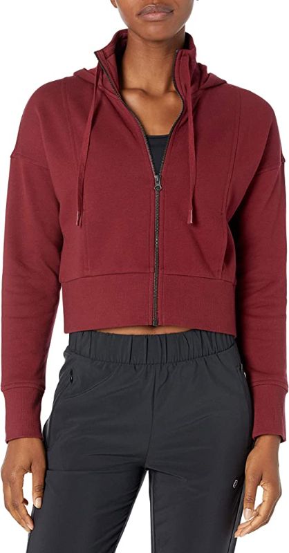 Photo 1 of Large Core 10 Women's Super Soft Fleece Cropped Length Zip-Up Hoodie Sweatshirt

